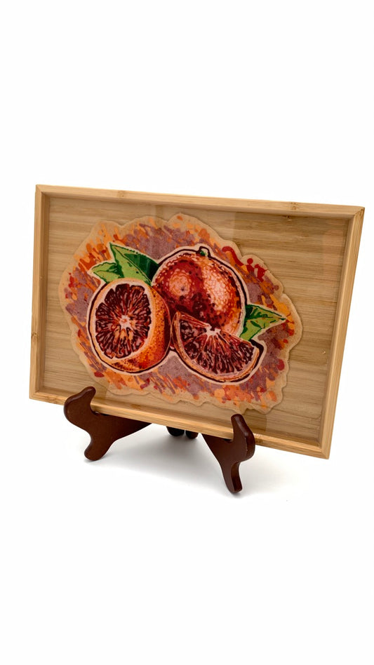 Blood Orange Bamboo Tray - Fine Pancake Art